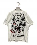 TAGS WKGPTY×TAJIMA KAZUNALIタグスワーキングパーティー×）の古着「半袖Tシャツ」｜ホワイト