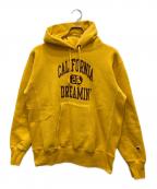 Champion×STANDARD CALIFORNIAチャンピオン×スタンダードカリフォルニア）の古着「リバースウィーブパーカー」｜イエロー