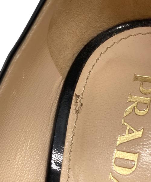 PRADA（プラダ）PRADA (プラダ) エナメルヒールパンプス ブラック サイズ:37の古着・服飾アイテム