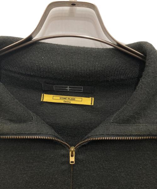 Stone Island Denims（ストーンアイランドデニム）STONE ISLAND Denims (ストーンアイランドデニム) ハーフジップニット ブラック サイズ:XLの古着・服飾アイテム