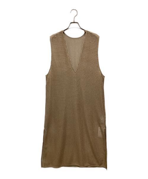 Spick and Span（スピック＆スパン）Spick and Span (スピック＆スパン) 絡み織りメッシュレースベスト ベージュ サイズ:F 未使用品の古着・服飾アイテム