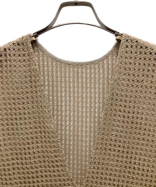 Spick and Span（スピック＆スパン）Spick and Span (スピック＆スパン) 絡み織りメッシュレースベスト ベージュ サイズ:F 未使用品の古着・服飾アイテム