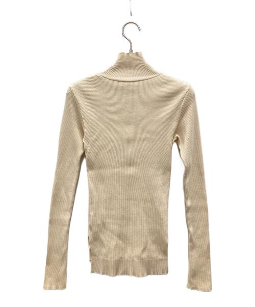 AURALEE（オーラリー）AURALEE (オーラリー) Ron Herman (ロンハーマン) Giza Rib TurtleNeck Top/ギザ　リブ　タートルネック　トップ ベージュの古着・服飾アイテム