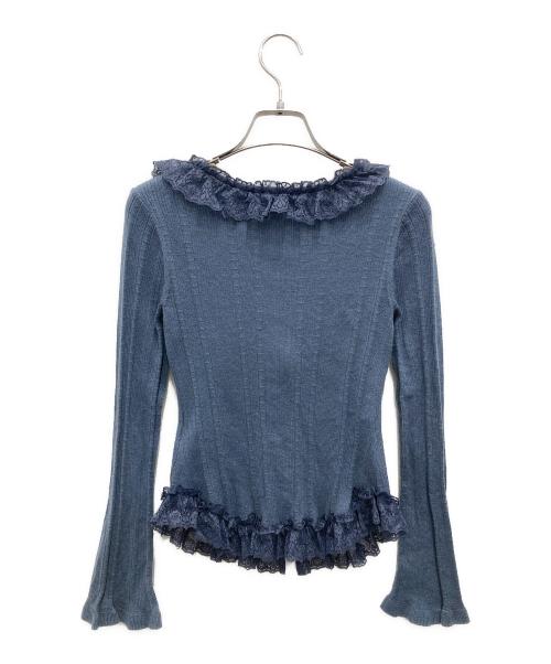 Snidel（スナイデル）Snidel (スナイデル) リルニットプルオーバー ネイビー サイズ:Fの古着・服飾アイテム