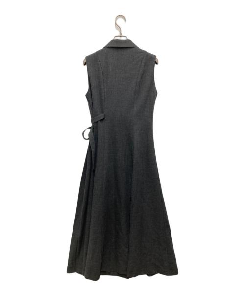 Snidel（スナイデル）Snidel (スナイデル) Sustainableサイドプリーツテーラードワンピース グレー サイズ:1の古着・服飾アイテム