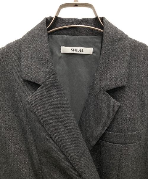 Snidel（スナイデル）Snidel (スナイデル) Sustainableサイドプリーツテーラードワンピース グレー サイズ:1の古着・服飾アイテム