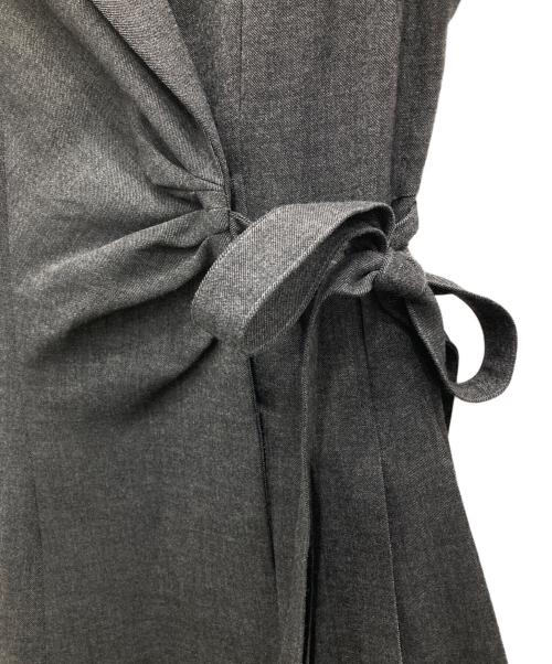Snidel（スナイデル）Snidel (スナイデル) Sustainableサイドプリーツテーラードワンピース グレー サイズ:1の古着・服飾アイテム