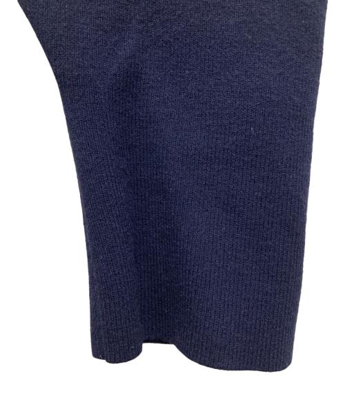 Snidel（スナイデル）Snidel (スナイデル) エンブロイダリーカラーニットマーメイドワンピース ネイビー サイズ:FREEの古着・服飾アイテム