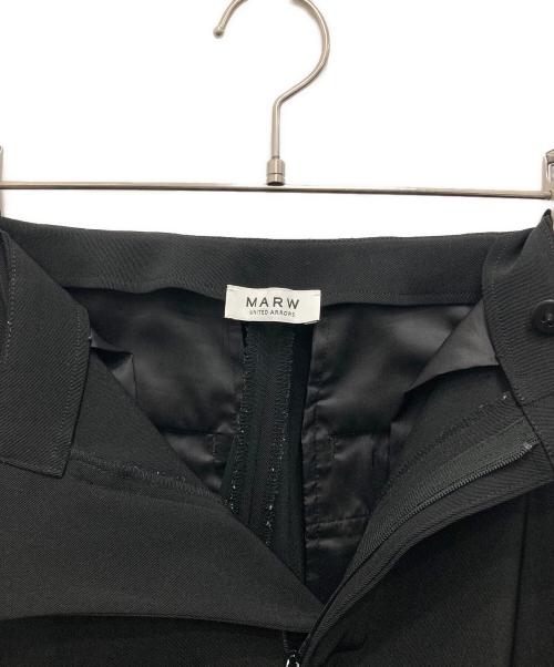 MARW UNITED ARROWS（マルゥ ユナイテッドアローズ）MARW UNITED ARROWS (マルゥ ユナイテッドアローズ) ツイルフレアパンツ ブラック サイズ:36の古着・服飾アイテム