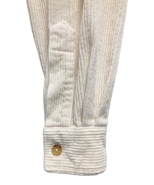 POLO RALPH LAUREN（ポロ・ラルフローレン）POLO RALPH LAUREN (ポロ・ラルフローレン) クラシックフィット コーデュロイワークシャツ アイボリー サイズ:XSの古着・服飾アイテム