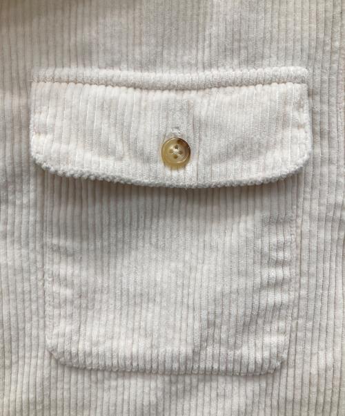 POLO RALPH LAUREN（ポロ・ラルフローレン）POLO RALPH LAUREN (ポロ・ラルフローレン) クラシックフィット コーデュロイワークシャツ アイボリー サイズ:XSの古着・服飾アイテム