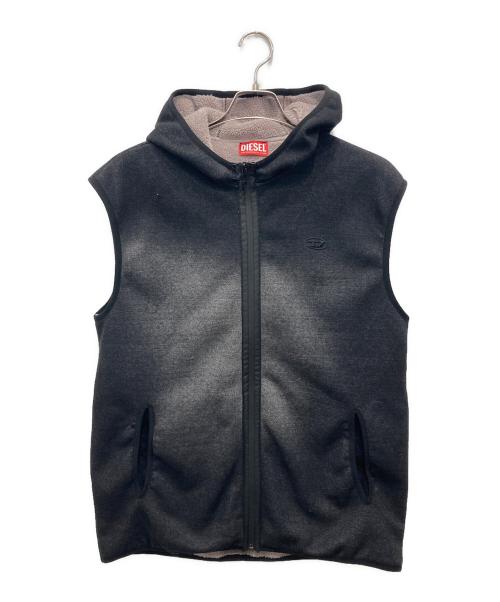 DIESEL（ディーゼル）DIESEL (ディーゼル) S-HAKY/スウェットベスト ブラック サイズ:Lの古着・服飾アイテム