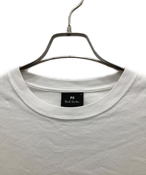 PS Paul Smith（ＰＳポールスミス）PS Paul Smith (ＰＳポールスミス) プリントTシャツ ホワイト サイズ:Lの古着・服飾アイテム