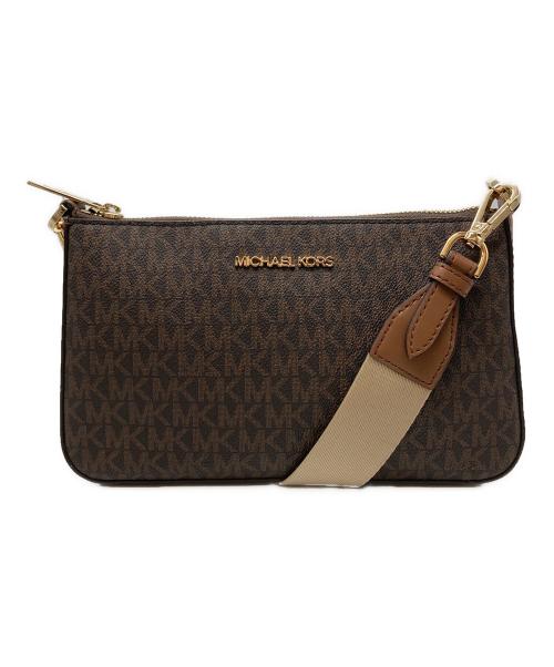 MICHAEL KORS（マイケル・コース）MICHAEL KORS (マイケル・コース) ショルダーバッグ ブラウンの古着・服飾アイテム