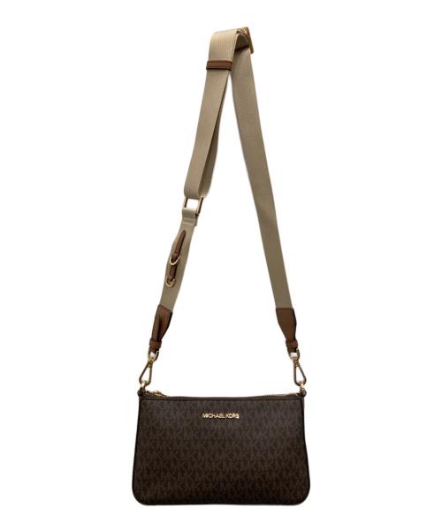 MICHAEL KORS（マイケル・コース）MICHAEL KORS (マイケル・コース) ショルダーバッグ ブラウンの古着・服飾アイテム
