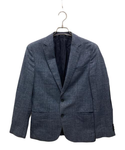 BOSS HUGO BOSS（ボス ヒューゴボス）BOSS HUGO BOSS (ボス ヒューゴボス) エルボーパッチテーラードジャケット ネイビー サイズ:44の古着・服飾アイテム