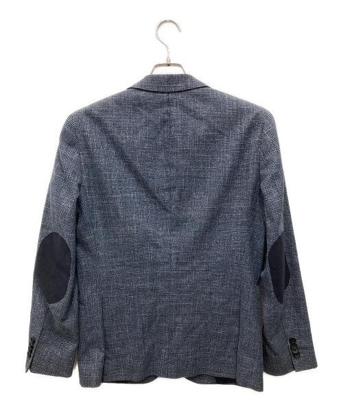 BOSS HUGO BOSS（ボス ヒューゴボス）BOSS HUGO BOSS (ボス ヒューゴボス) エルボーパッチテーラードジャケット ネイビー サイズ:44の古着・服飾アイテム