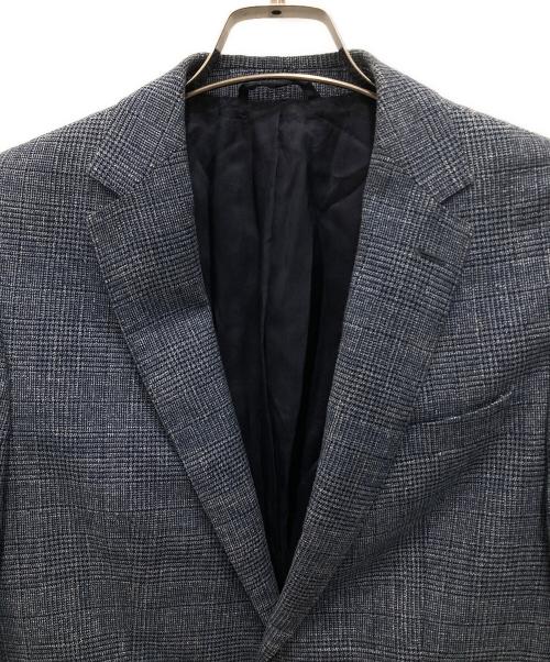 BOSS HUGO BOSS（ボス ヒューゴボス）BOSS HUGO BOSS (ボス ヒューゴボス) エルボーパッチテーラードジャケット ネイビー サイズ:44の古着・服飾アイテム