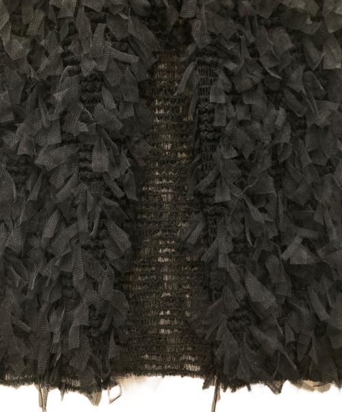 Rosyluce（ロージールーチェ）Rosyluce (ロージールーチェ) RIBBON TULLE CAMI DRESS/リボン チュール キャミ ドレス ブラック サイズ:S 未使用品の古着・服飾アイテム