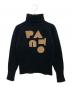 Patou（パトゥ）の古着「タートルネックニット」｜ブラック×ベージュ