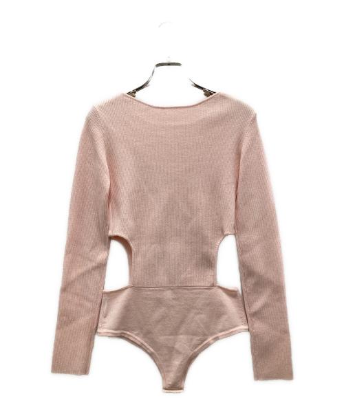 Sea Room lynn（シールームリン）Sea Room Lynn (シールームリン) リネンコンビサイドカットBODYスーツ ピンク サイズ:S 未使用品の古着・服飾アイテム