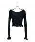 JOSE MOON (ジョゼムーン) RAFFLE KNIT TOPS/ラッフルニットトップス ブラック サイズ:F：7000円