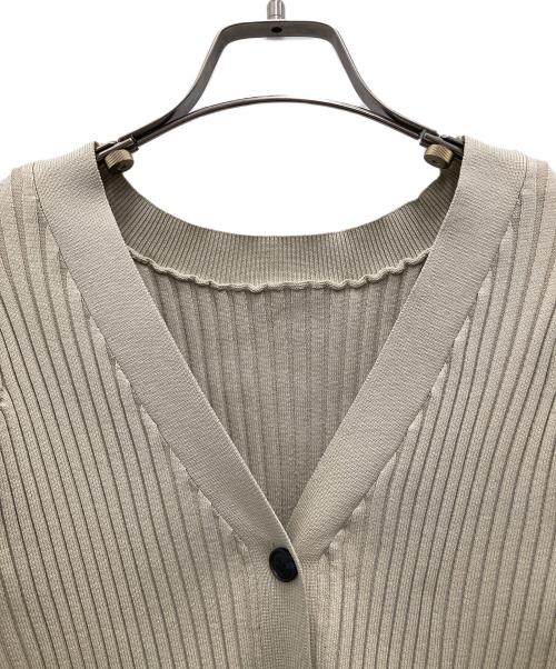 GALLARDA GALANTE（ガリャルダガランテ）GALLARDA GALANTE (ガリャルダガランテ) ペプラムニットカーディガン ベージュ サイズ:Fの古着・服飾アイテム