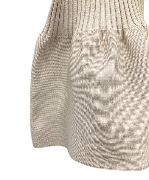 GALLARDA GALANTE（ガリャルダガランテ）GALLARDA GALANTE (ガリャルダガランテ) ペプラムニットカーディガン ベージュ サイズ:Fの古着・服飾アイテム