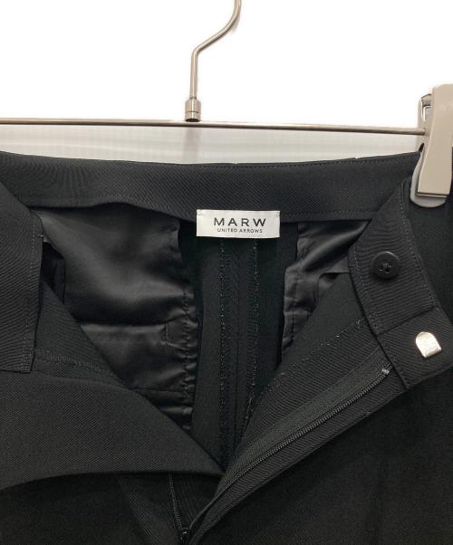 MARW UNITED ARROWS（マルゥ ユナイテッドアローズ）MARW UNITED ARROWS (マルゥ ユナイテッドアローズ) ツイルフレアパンツ ブラック サイズ:40の古着・服飾アイテム