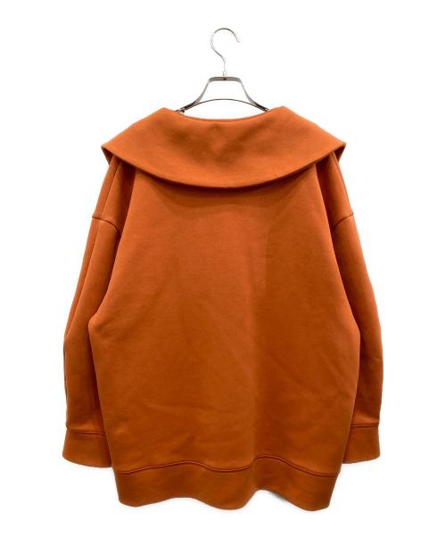 CLANE（クラネ）CLANE (クラネ) CARD BOARDBIG COLLAR TOPS/カードボード ビッグ カラー トップス オレンジ サイズ:2の古着・服飾アイテム