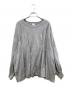 MANOF（マノフ）の古着「WAIST TUCK VOLUME SLEEVE TOPS/ウエストタック ボリュームスリーブ トップス」｜グレー