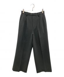 Spick and Span（スピック＆スパン）の古着「ダブルクロスツータックパンツ」｜グレー