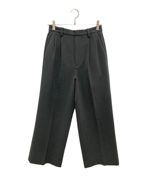 Spick and Span（スピック＆スパン）Spick and Span (スピック＆スパン) ダブルクロスツータックパンツ グレー サイズ:36の古着・服飾アイテム