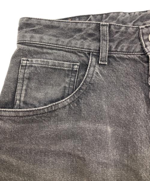 Ch!iii（チー）Ch!iii (チー) Midlize Wide Black Denim/ミドライズ ワイド ブラック デニム ブラック サイズ:36の古着・服飾アイテム