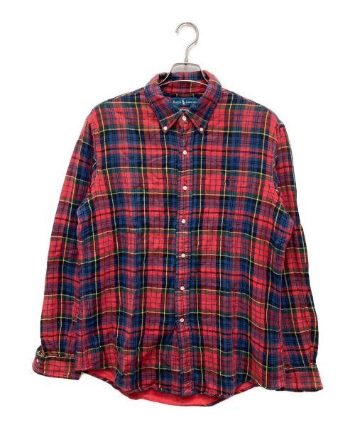 RALPH LAUREN（ラルフローレン）RALPH LAUREN (ラルフローレン) チェックBDシャツ レッド サイズ:Lの古着・服飾アイテム
