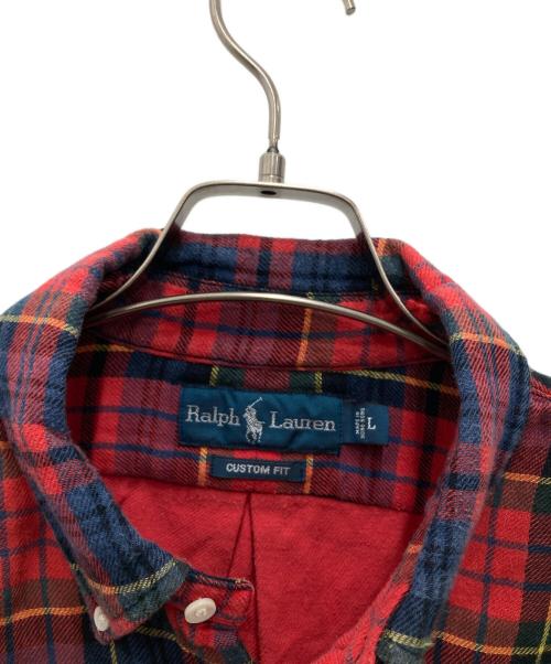 RALPH LAUREN（ラルフローレン）RALPH LAUREN (ラルフローレン) チェックBDシャツ レッド サイズ:Lの古着・服飾アイテム