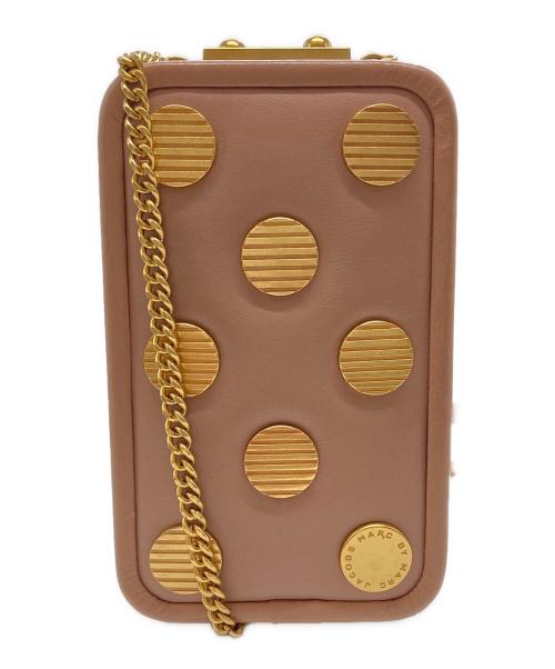 Marc by Marc Jacobs（マークバイマークジェイコブス）Marc by Marc Jacobs (マークバイマークジェイコブス) レザーショルダーポーチ ピンクの古着・服飾アイテム