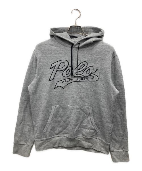 POLO RALPH LAUREN（ポロ・ラルフローレン）POLO RALPH LAUREN (ポロ・ラルフローレン) ロゴプルオーバーパーカー グレー サイズ:Mの古着・服飾アイテム