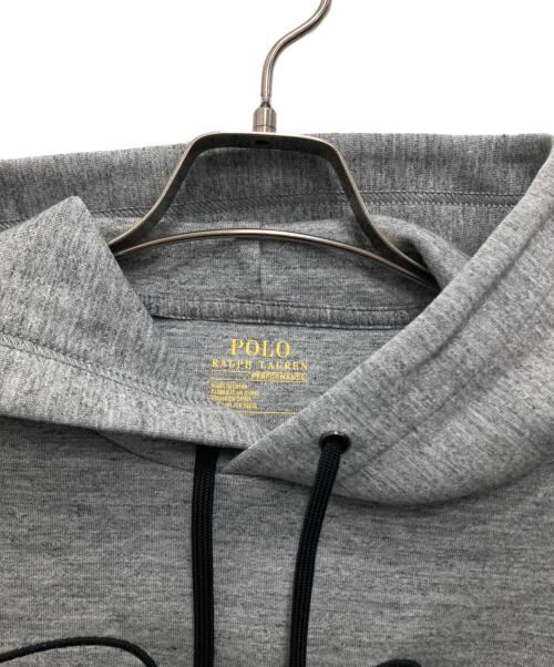 POLO RALPH LAUREN（ポロ・ラルフローレン）POLO RALPH LAUREN (ポロ・ラルフローレン) ロゴプルオーバーパーカー グレー サイズ:Mの古着・服飾アイテム