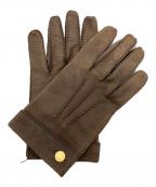 HERMESエルメス）の古着「ムートンレザーグローブ」｜ブラウン
