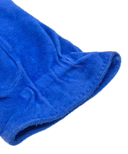 HERMES（エルメス）HERMES (エルメス) コイン装飾スウェードグローブ ブルーの古着・服飾アイテム