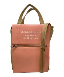 Acne studios（アクネ ストゥディオズ）の古着「Papery Nylon Tote 2way/ペイパリーナイロントートバッグ」｜ピンク×ブラウン