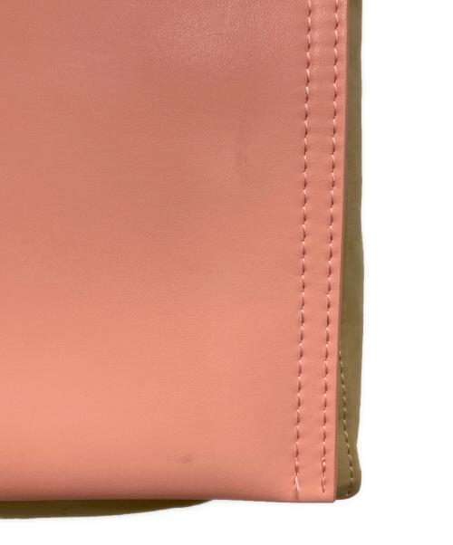 Acne studios（アクネ ストゥディオズ）Acne studios (アクネ ストゥディオズ) Papery Nylon Tote 2way/ペイパリーナイロントートバッグ ピンク×ブラウンの古着・服飾アイテム