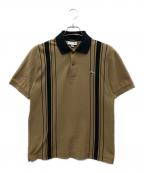 LACOSTE×BEAUTY&YOUTHラコステ×ビューティーアンドユース）の古着「別注鹿の子ポロシャツ」｜ブラック×ブラウン