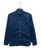 FRED PERRYフレッドペリー）の古着「ドットBDシャツ」｜ネイビー