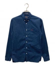 FRED PERRY（フレッドペリー）の古着「ドットBDシャツ」｜ネイビー