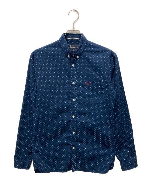 FRED PERRY（フレッドペリー）FRED PERRY (フレッドペリー) ドットBDシャツ ネイビー サイズ:S 未使用品の古着・服飾アイテム