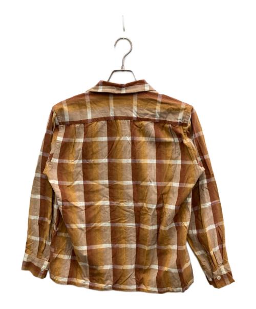 BEAMS PLUS（ビームスプラス）BEAMS PLUS (ビームスプラス) オープンカラーシャツ ブラウン サイズ:Sの古着・服飾アイテム