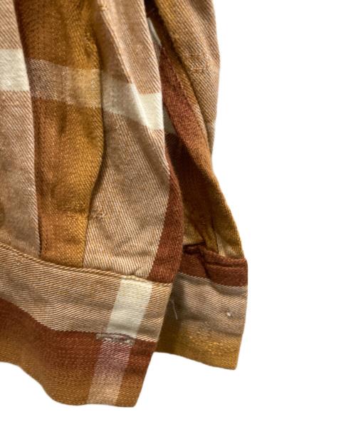 BEAMS PLUS（ビームスプラス）BEAMS PLUS (ビームスプラス) オープンカラーシャツ ブラウン サイズ:Sの古着・服飾アイテム