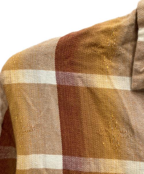 BEAMS PLUS（ビームスプラス）BEAMS PLUS (ビームスプラス) オープンカラーシャツ ブラウン サイズ:Sの古着・服飾アイテム
